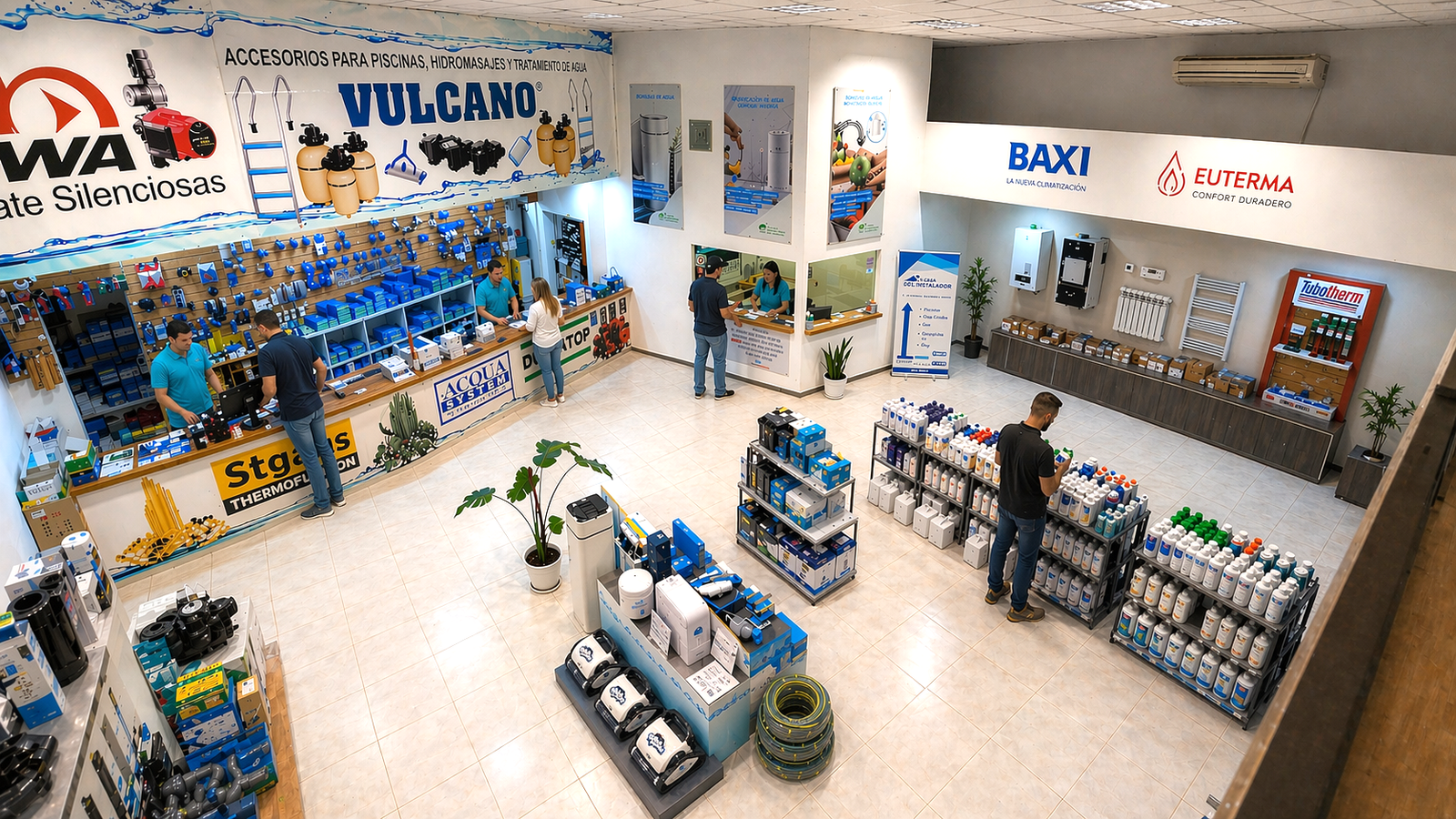 Sal&oacute;n comercial de La Casa del Instalador