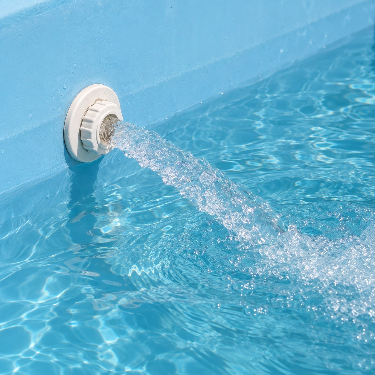 Imagen representativa de la conexión de llenado de una piscina